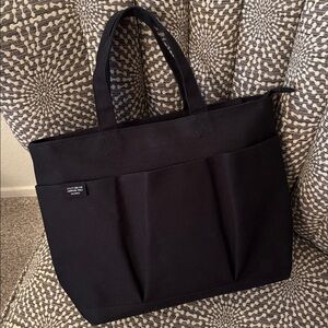 Delfonics Japan Planner Notebook Pockets Canvas Tote Bag Size M 500347 Black